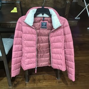 abercrombie and fitch puffer jacket!